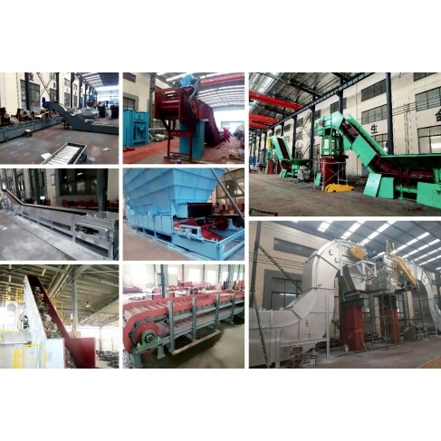 Chain Plate Conveyor with Optical Sorting