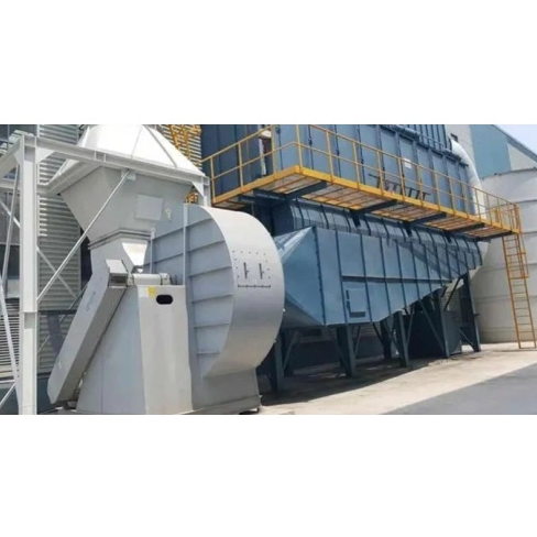 Compact cartridge dust collector machine