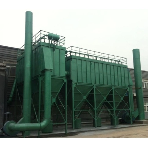 Cartridge filter collector for ceramics