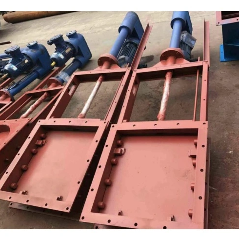 Manual actuated knife gate valve
