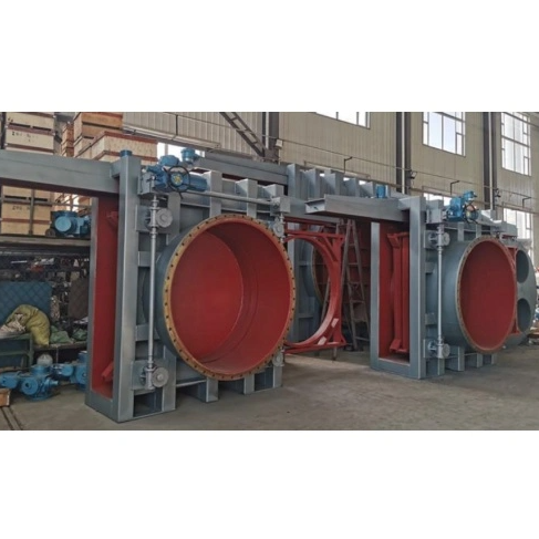 Sluice damper for wastewater treatment